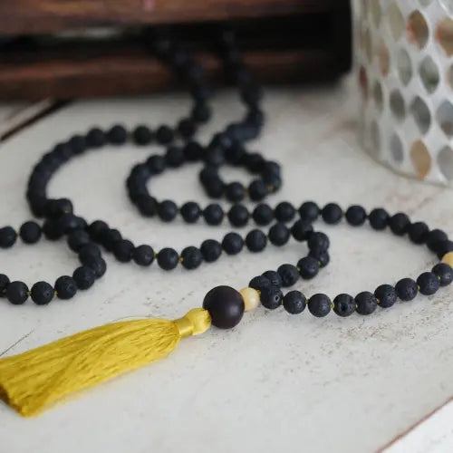 Divya Karungali Mala (108+1 Beads) – Natural Ebony Wood