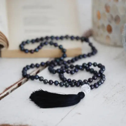 Divya Karungali Mala (108+1 Beads) – Natural Ebony Wood